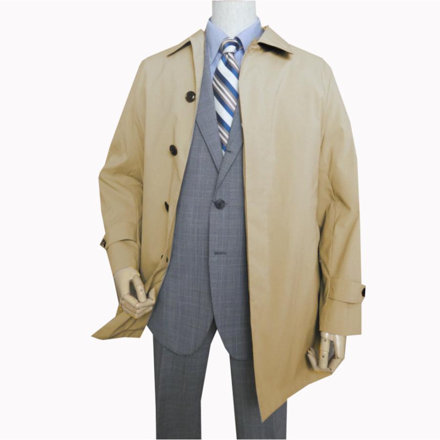 【美品】J.PRESS ベージュ ステンカラーコート　メンズ J.PRESS（J.プレス） ステンカラーコート コート 「定番」コンパクト