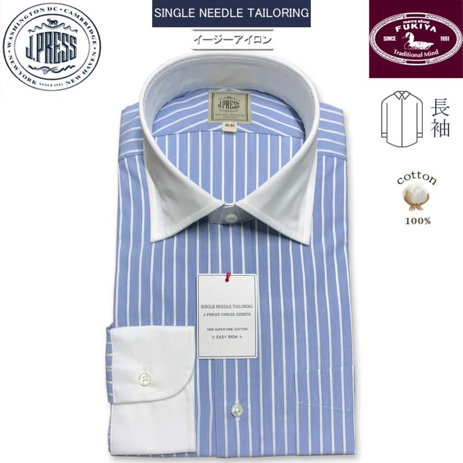 J.PRESS（J.プレス） クレリックカラーシャツ メンズ長袖ワイシャツ