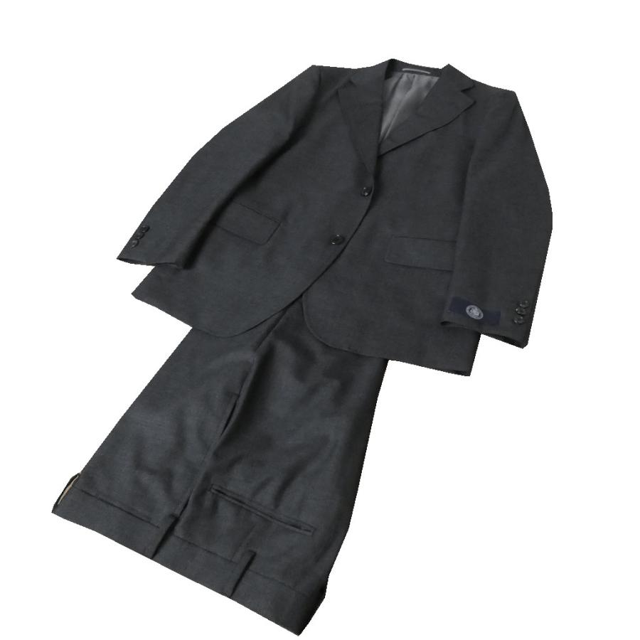 J.PRESS シングルスーツ メンズ 春夏 トラッド新1型 段返り３つボタン NEW AUTHENTIC MODEL チャコールグレー無地の画像