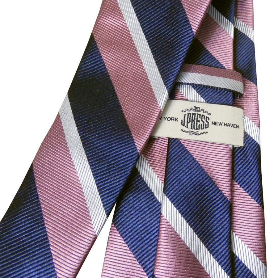 J.PRESS（J.プレス） ジェイプレス ネクタイ レジメンタル ピンク