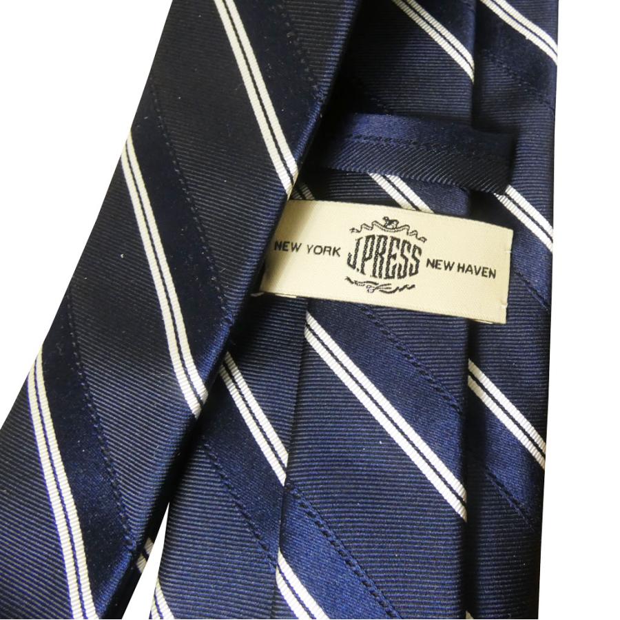 J.PRESS（J.プレス） ジェイプレス ネクタイ レジメンタル ネイビー