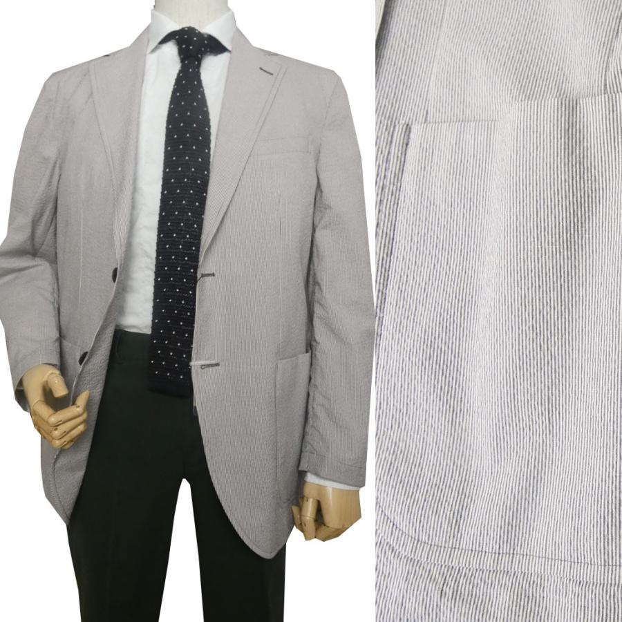 J.PRESS(ジェイプレス) メンズ 春夏二つボタン シアサッカー