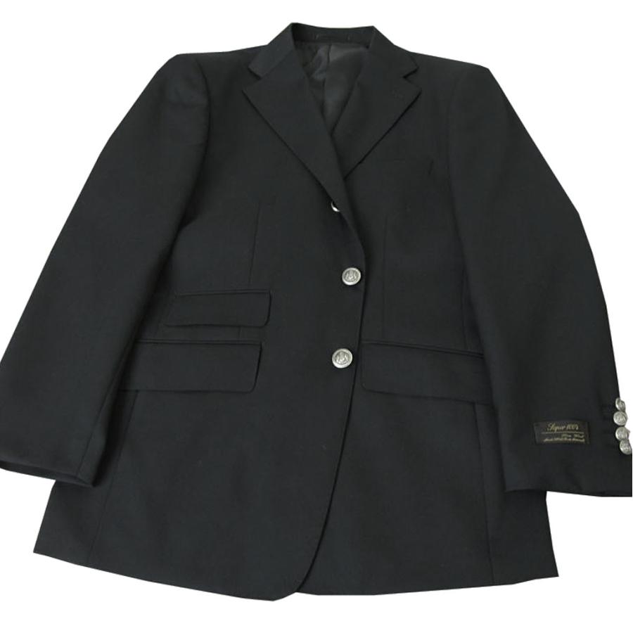【新品】 Tern ジャケット 英国風ブレザー・銀ボタン 黒 AB7(XL) 秋冬春 黒ブレザー メンズテーラード、ブレザー 黒無地 英国調 メタル