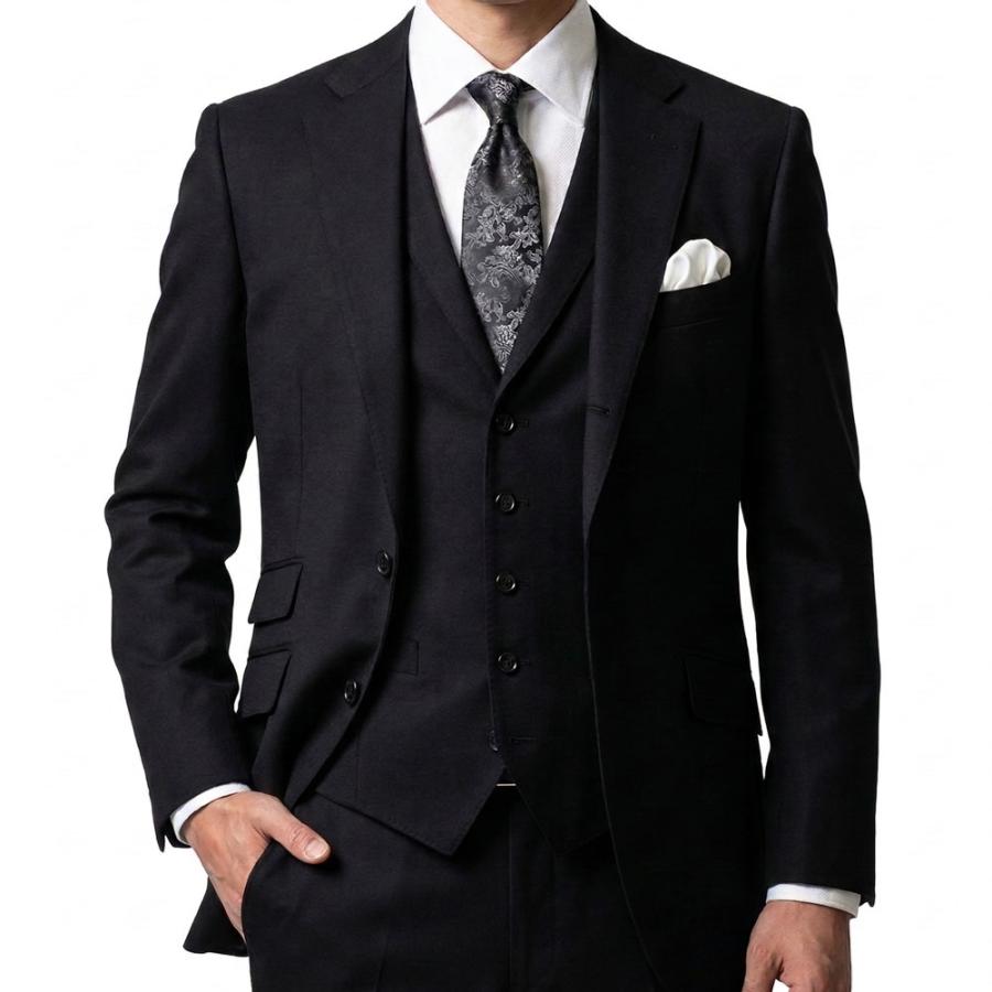 OXFORD CLASSIC スリーピース ブラックスーツ メンズ オールシーズン