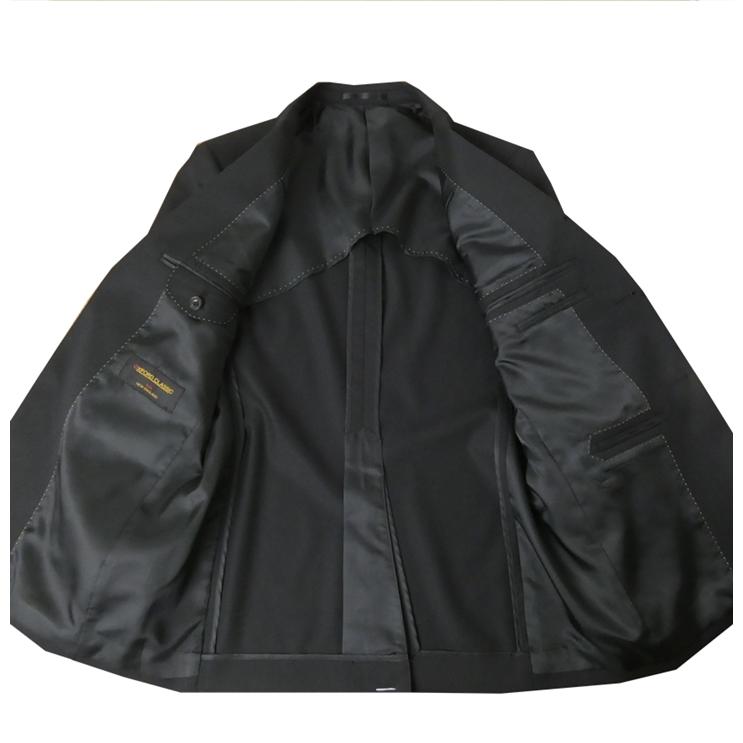   ブラック スリーピーススーツ NEW-X】【年間】【フォーマル対応可】 2釦シングルスーツ 0