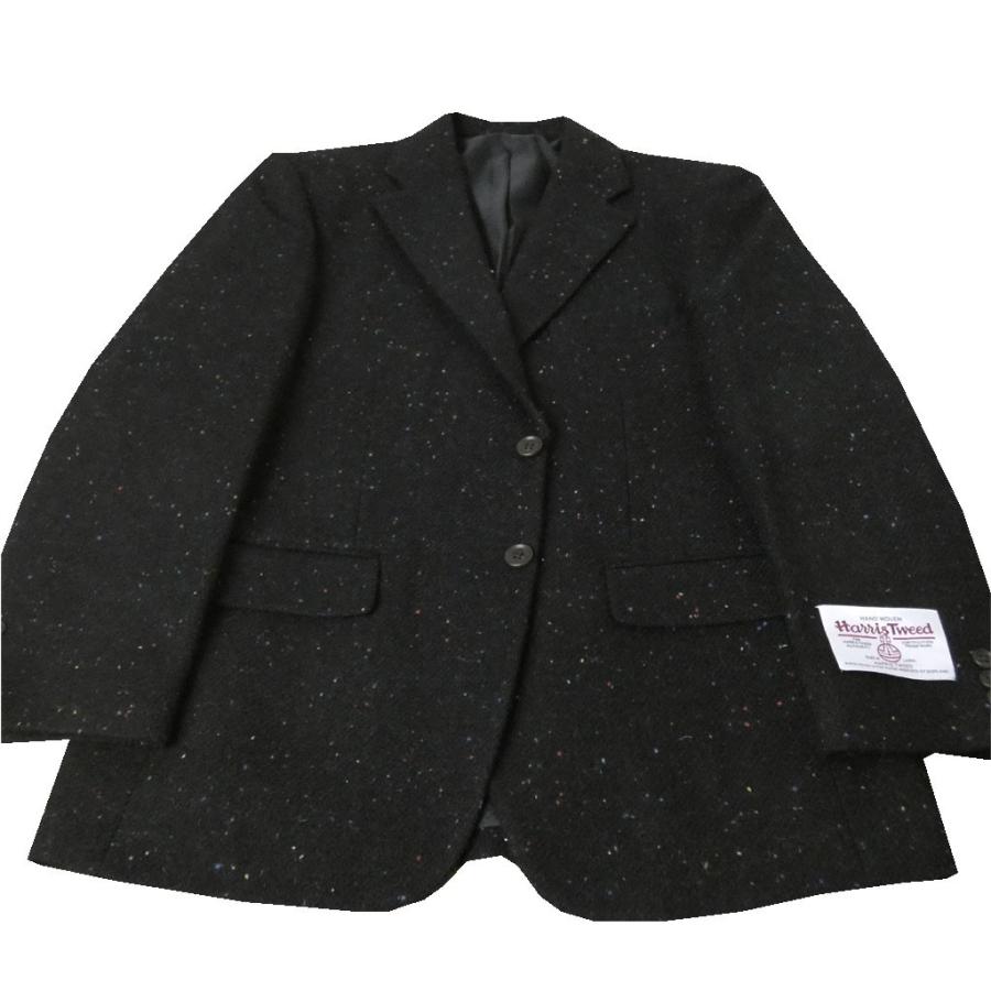 ハリスツイード 秋冬ジャケット メンズテーラード ブレザー 2つボタン ブラック ネップ柄 黒 2210 Oxford Classic Oxhtj2109wbcyy Trad House Fukiya 通販 Yahoo ショッピング