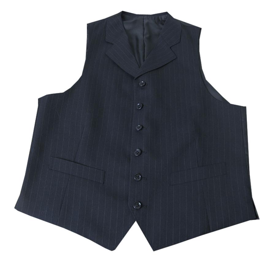 秋冬 オッドベスト 濃紺ストライプ 1588 : TRAD HOUSE FUKIYA - 通販