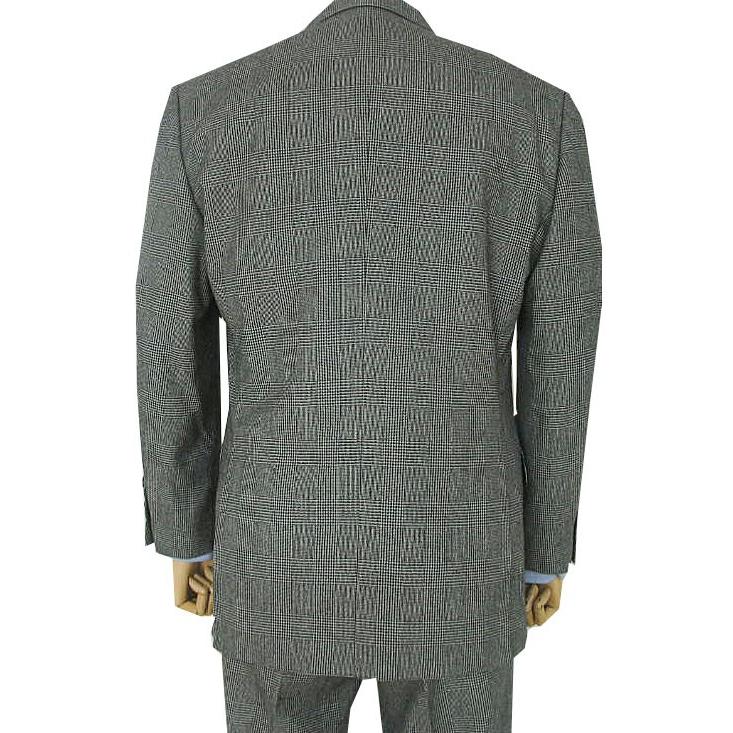 秋冬 メンズ スーツ 3つボタン スリーピース グレンチェック 0215 :W00115wkb:TRAD HOUSE FUKIYA - 通販
