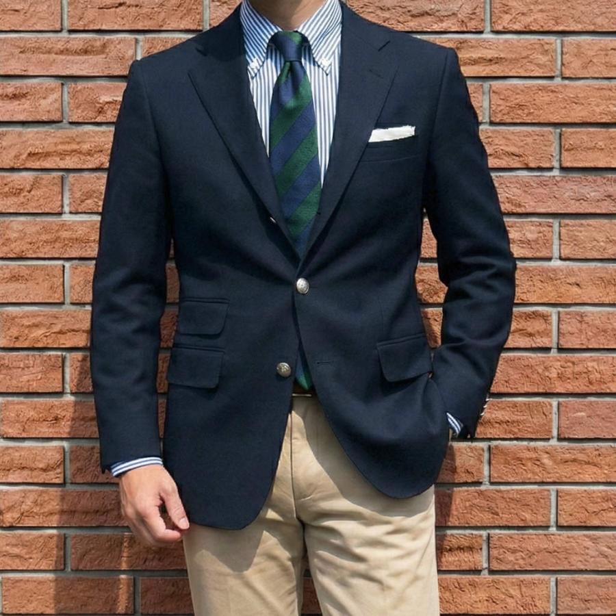 紺ブレ 紺ブレザー 春夏秋 ジャケット メンズテーラード、ブレザー 銀