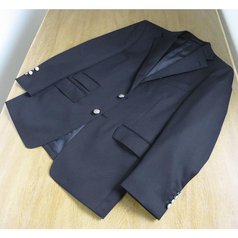秋冬春 紺ブレザー ネイビーブレザー 3つボタン ジャケット 銀ボタン