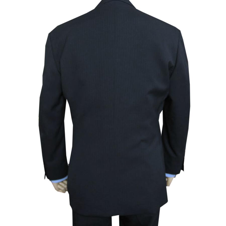 ３ピース　Kent Ave　シングルスーツ　段返り　総裏地　黒　メンズ　M〜L位 3ピース Kent Ave シングルスーツ 段返り 総裏地 黒 メンズ M〜L位