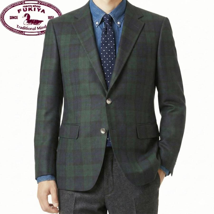 秋冬春 ブラックウォッチ ジャケット メンズ 段返り3つボタン OXFORD