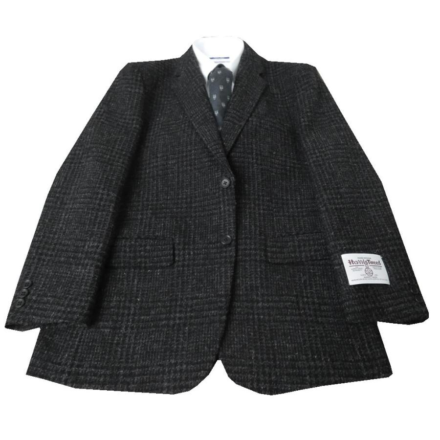 人気ブランドを 秋冬 ハリスツイード ジャケット チャコールグレーグレンチェック 2つボタン メンズ ブレザー Oxford Classic 1218 特売 Lespakigali Com