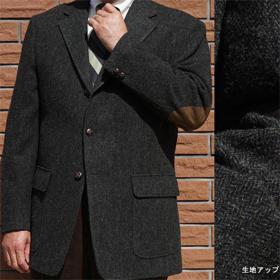 テーラードジャケット ツイードジャケット 大人気の 秋冬 最高品質の メンズテーラード 黒 ブラック2109 ブレザー エアロツイード