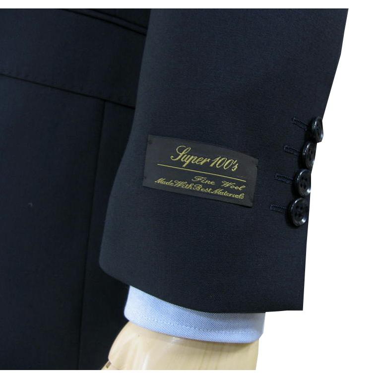 新品タグ付きTHEO DORE HOMME スーツ　セットアップ　ブラック　E7 春夏秋 3ピーススーツ ネイビースーツ メンズ 濃紺無地 5488 TheoDore