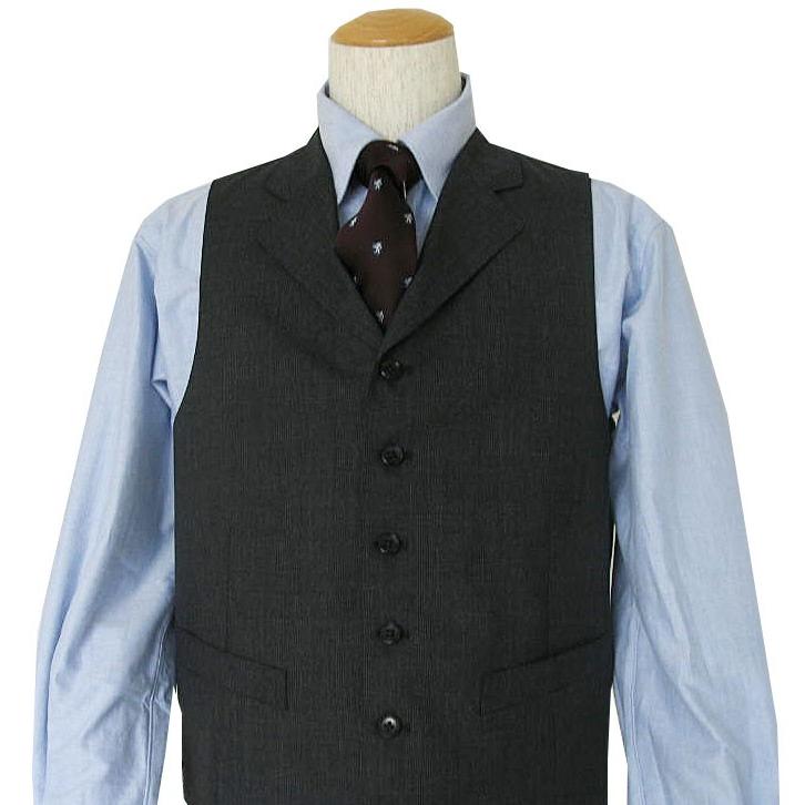 キングサイズ 春夏秋 メンズ スーツ 3つボタン スリーピース グレン