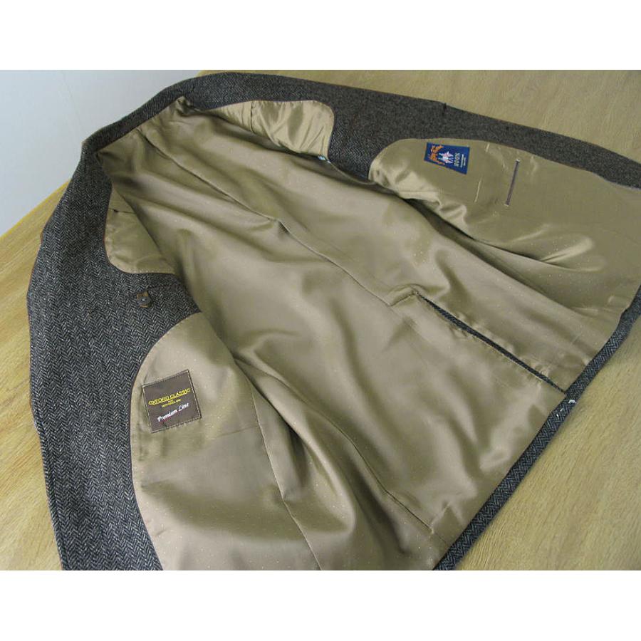 【美品】ハリスツイード テーラードジャケット 胡桃ボタン グレー Mサイズ 2B 美品】ハリスツイード テーラードジャケット 胡桃ボタン グレー