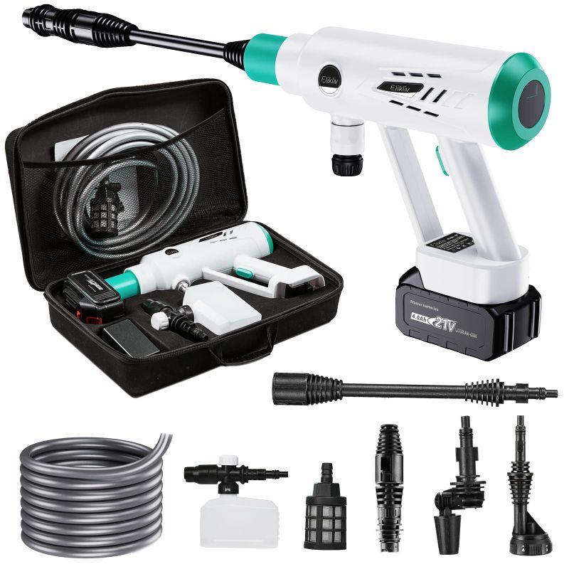 Elikliv 高圧洗浄機 充電式 コードレス 洗車機 電動工具 2022強化版