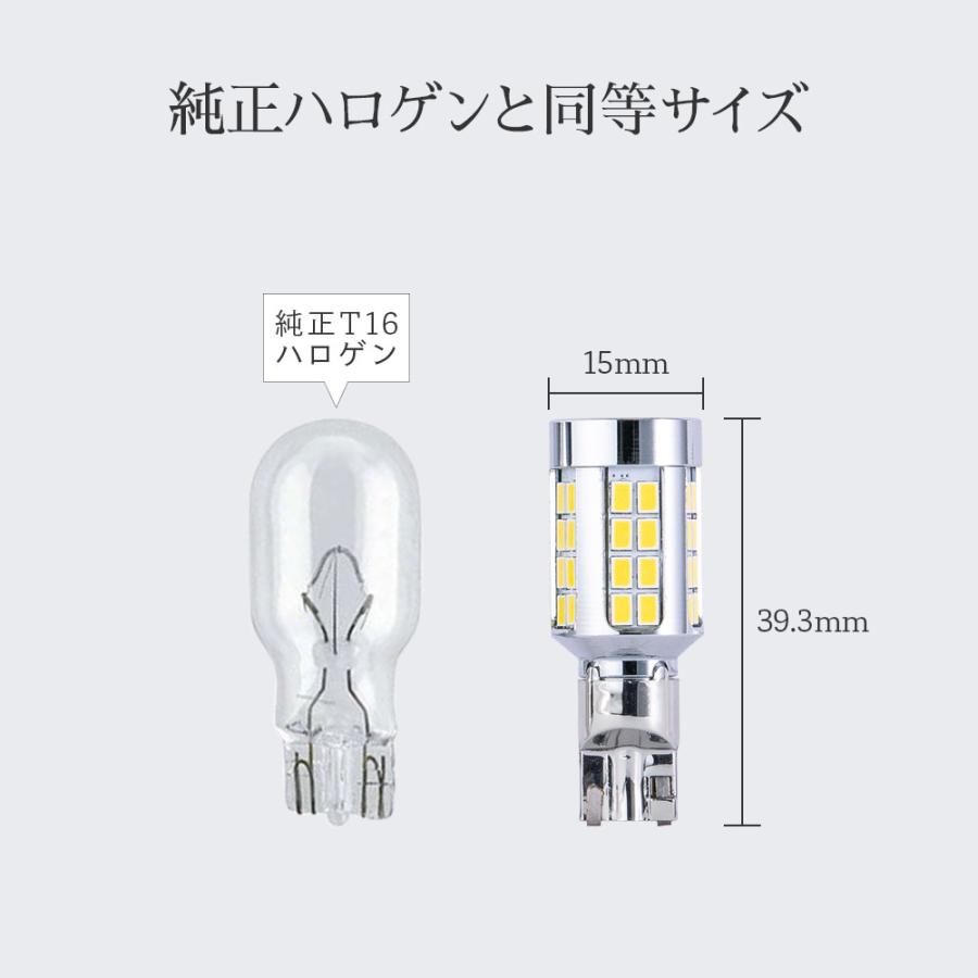 HID屋 T16 LED バックランプ T20 S25 爆光 11080lx 特注の明るいチップ