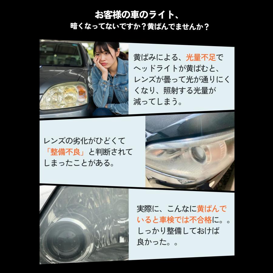 HID屋 ヘッドライト 黄ばみ取り 除去 クリーナー 50ml 防止 落とし