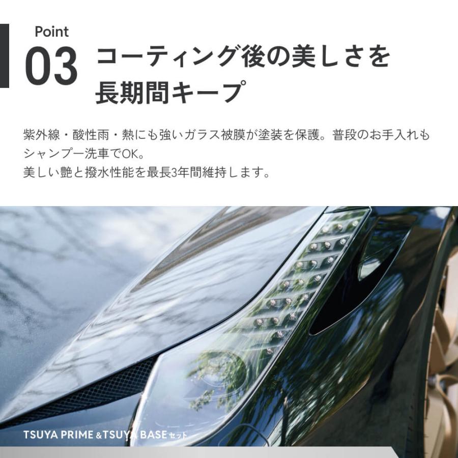 HID屋 ガラスコーティング剤 下地 TSUYA PRIME & BASEセット 簡単