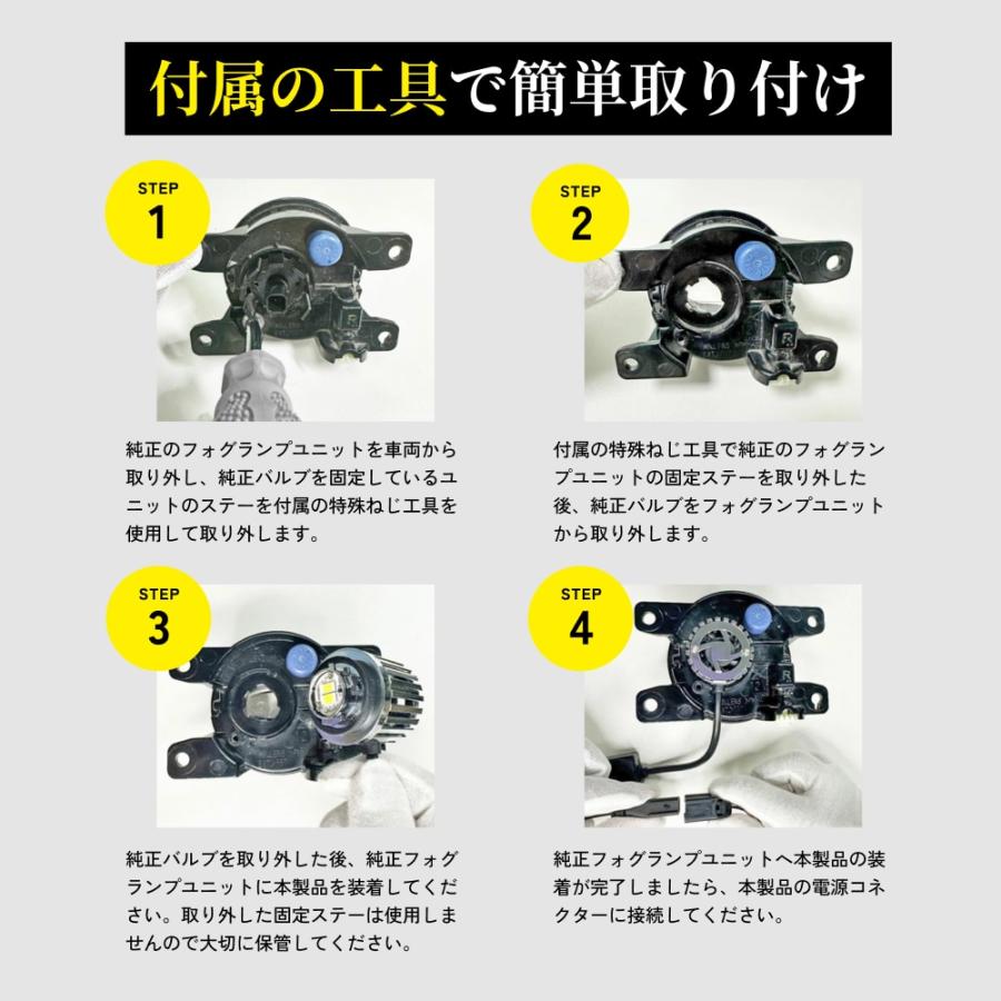 HID屋 L1B フォグランプ LEDフォグランプ 2色切替 ホワイト イエロー RGBデイライト付 調光機能 メモリー機能 コントローラー付属 爆光 高輝度 車検対応_16