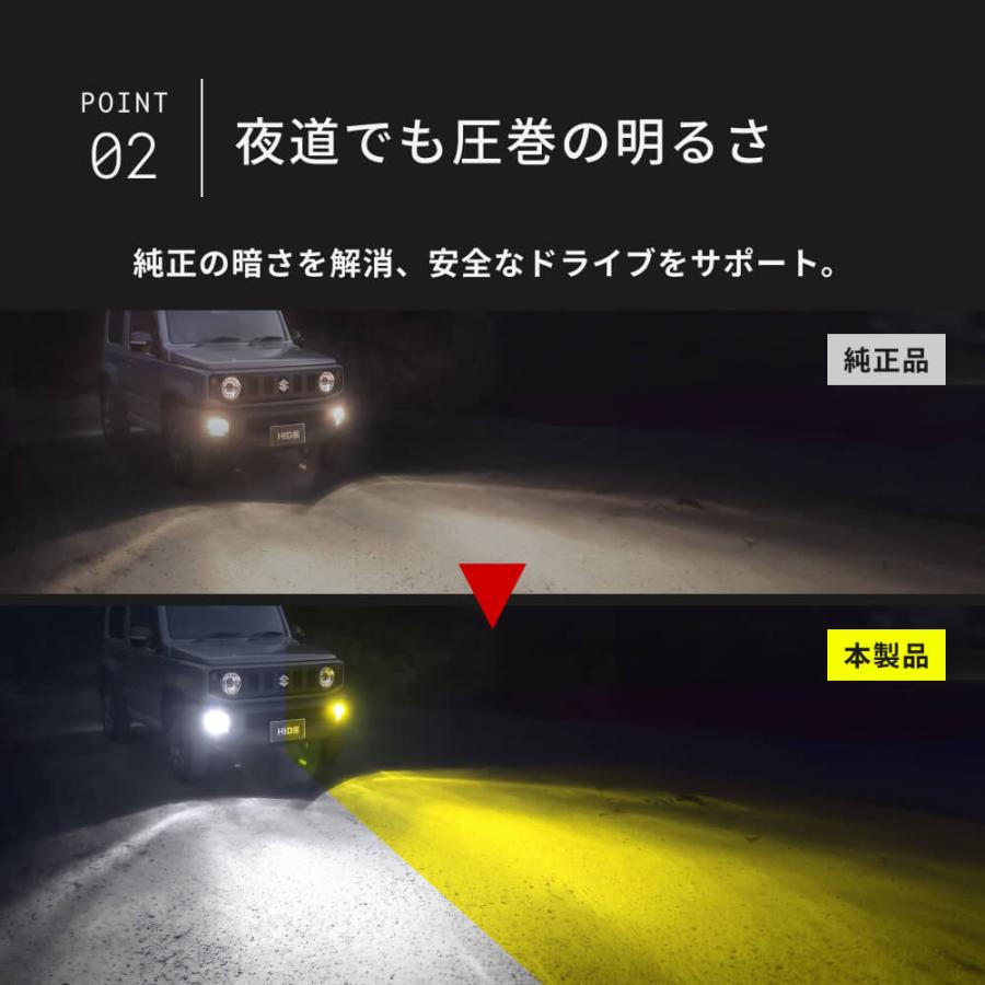 HID屋 H8 H16 H11 HB4 2色切り替え LED フォグランプ イエロー バルブ