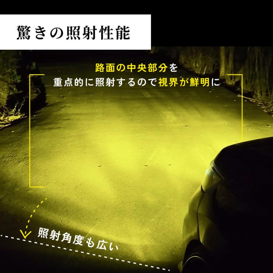 HID屋 H8 H16 H11 HB4 2色切り替え LED フォグランプ イエロー バルブ