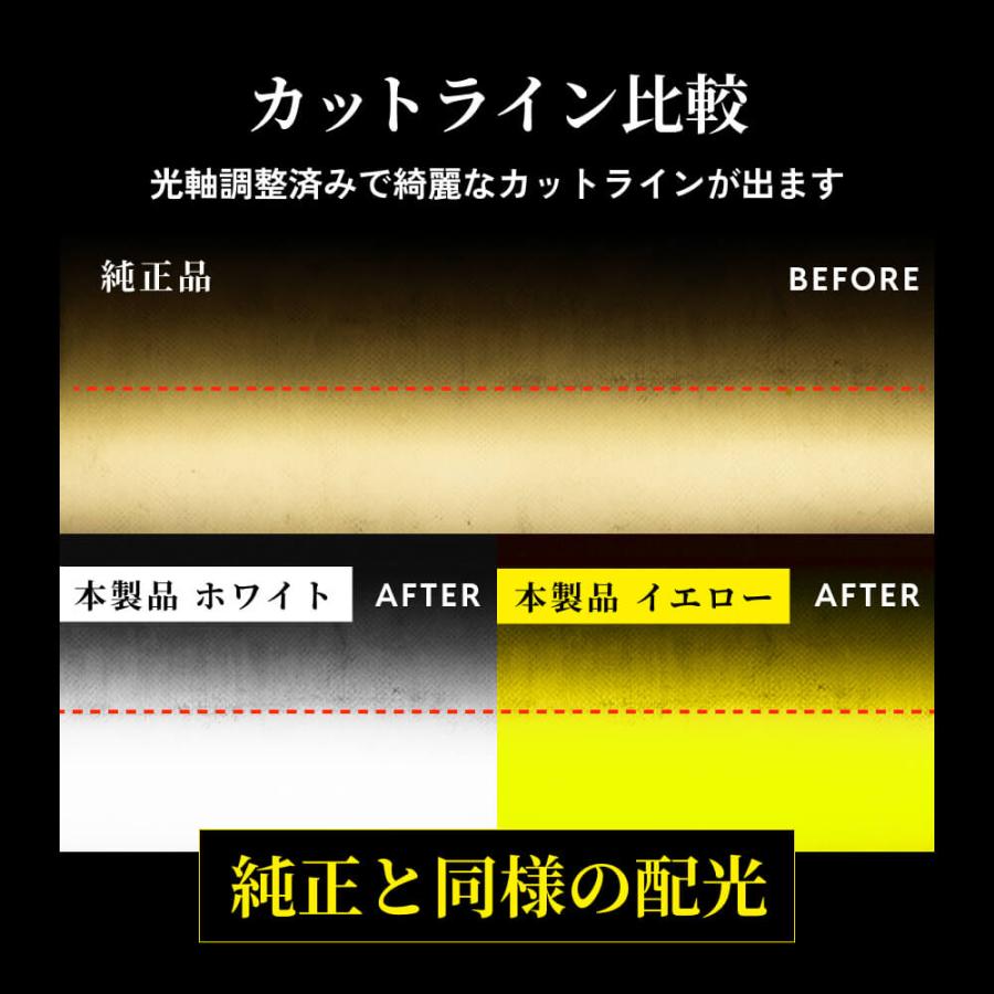 HID屋 H8 H16 H11 HB4 2色切り替え LED フォグランプ イエロー バルブ