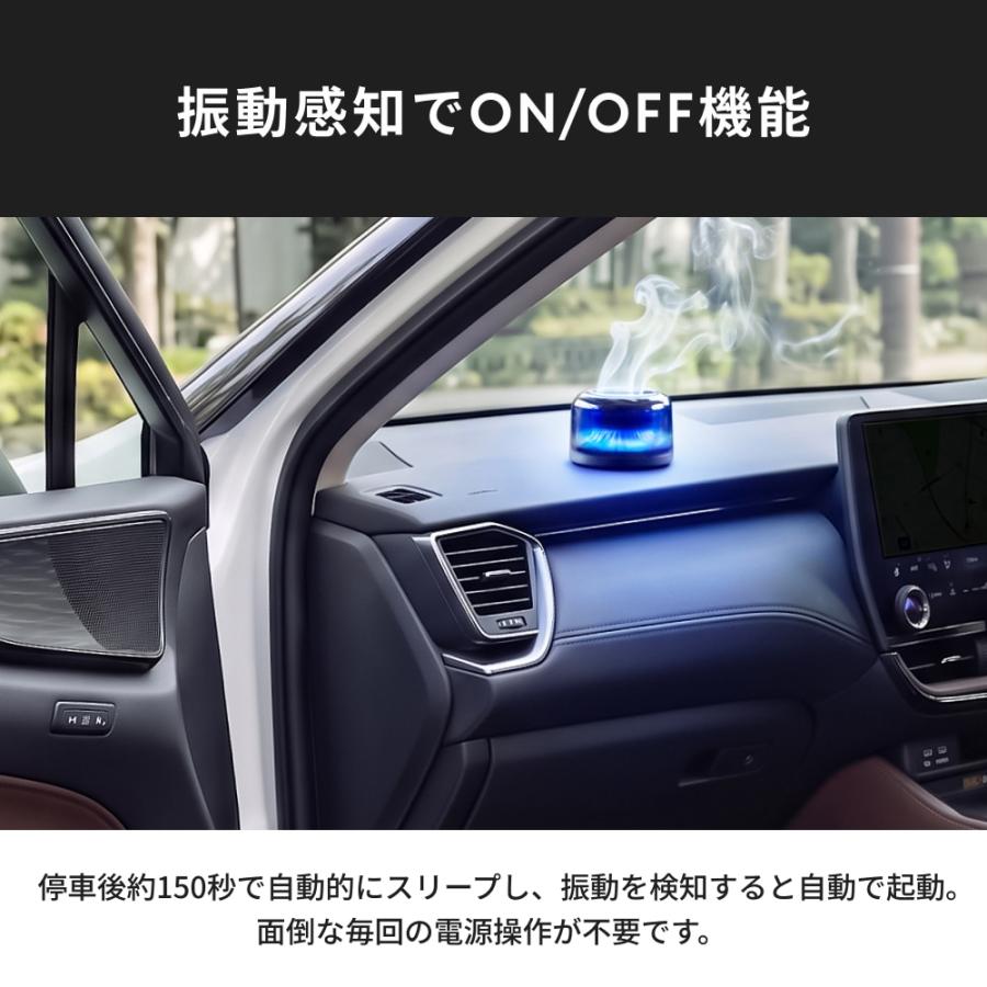 HID屋 アロマディフューザー 車用 芳香剤 カーフレグランス 自動ON/OFF 