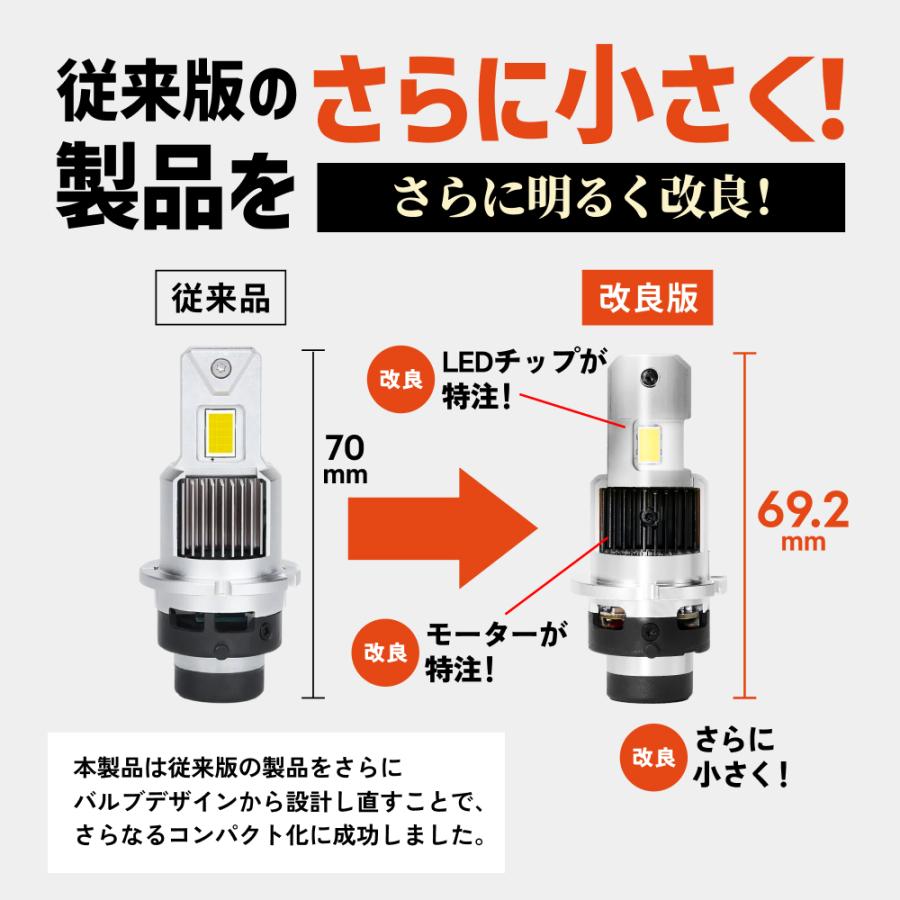 HID屋 LED ヘッドライト コードレス 配線なし D4S D2S D4R D2R DS