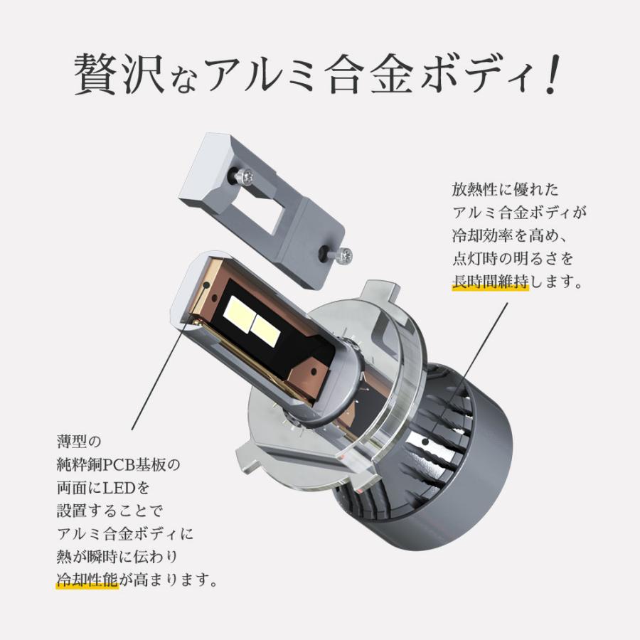 HID屋 LED H7 H11 H4 LED バルブ Hi/Lo H8 H10 HB3 HB4 49600cd (カンデラ) 輸入車用 ワーニング キャンセラー内蔵 ヘッドライト WCシリーズ 爆光 6500k｜tradingtrade｜09