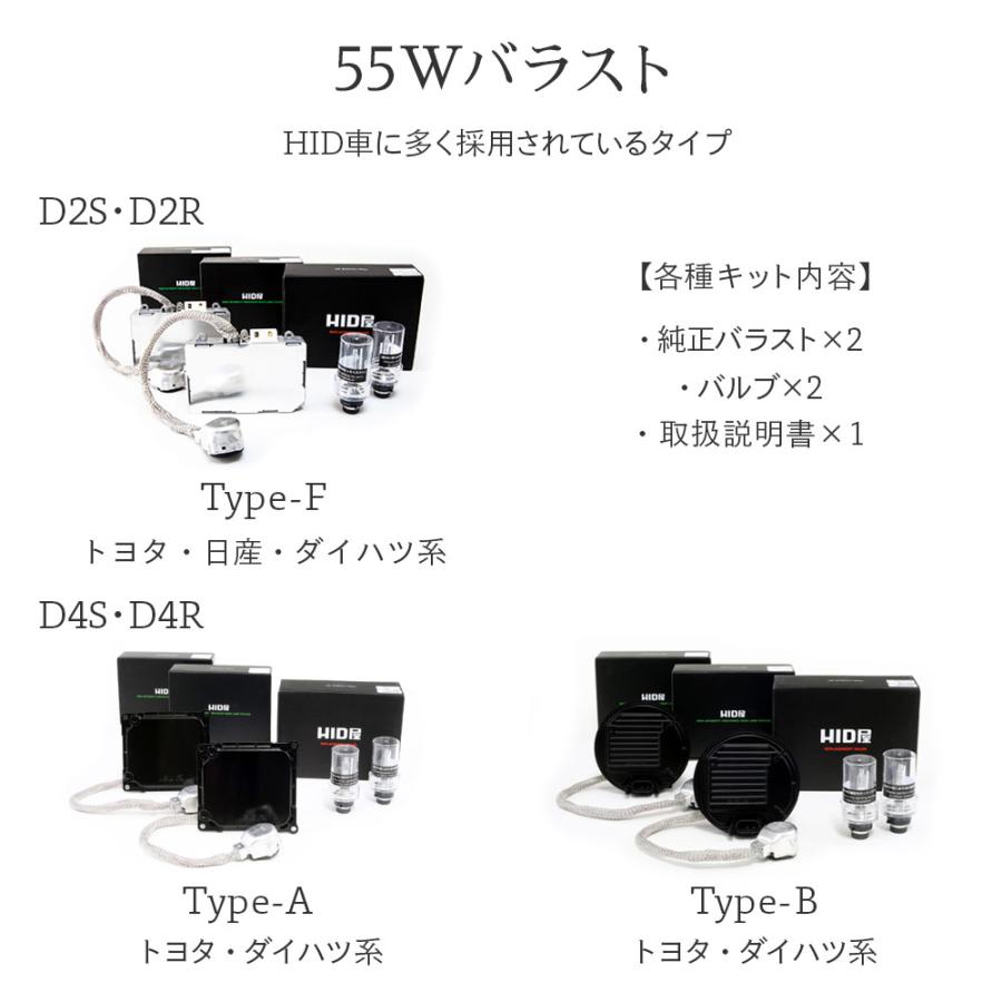 HID屋 45w・55w 純正型HIDパワーアップキット 純正交換バラスト D2R/D2S D4R/D4S 6000k/8000k/12000k 加工なしHIDキット｜tradingtrade｜16