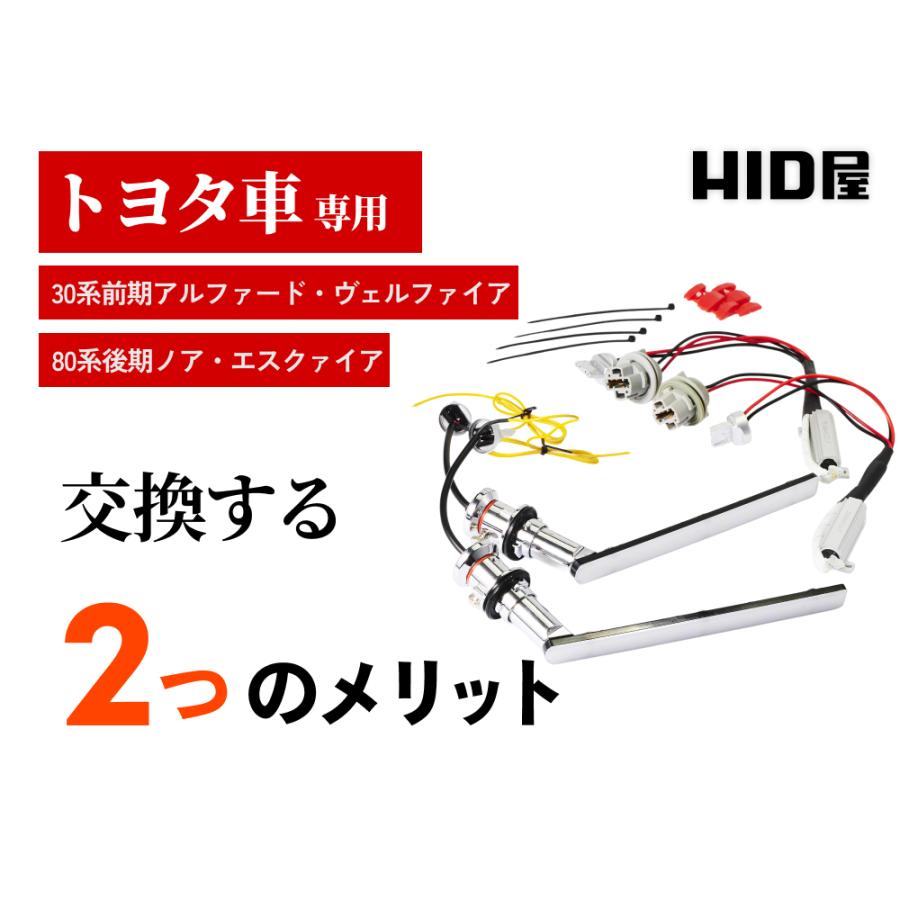 HID屋 シーケンシャル LED ウインカー 2色切り替え デイライト機能付き