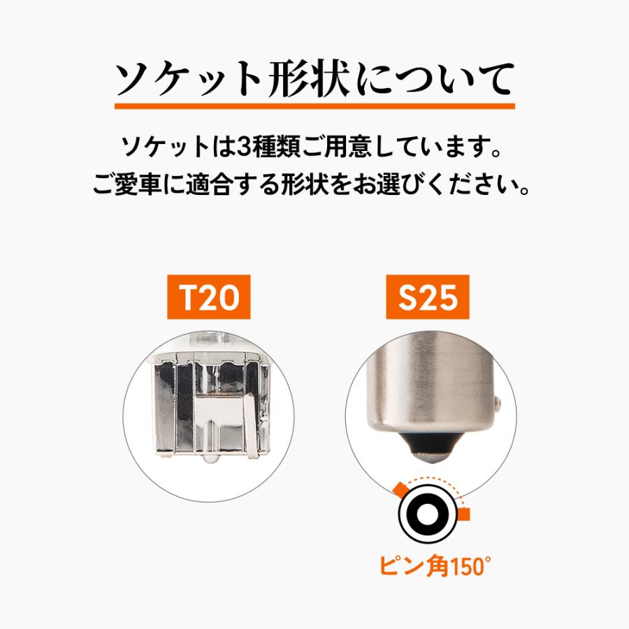 HID屋 T20 LED ウインカー アンバー 3000lm ハイフラ防止抵抗内蔵 車検