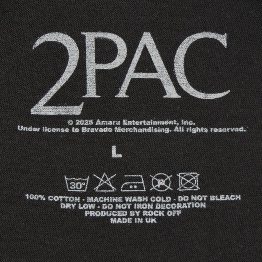 2PAC Tシャツ Tupac Praying トゥーパック オフィシャル BLACK | ROCK OFF | 02