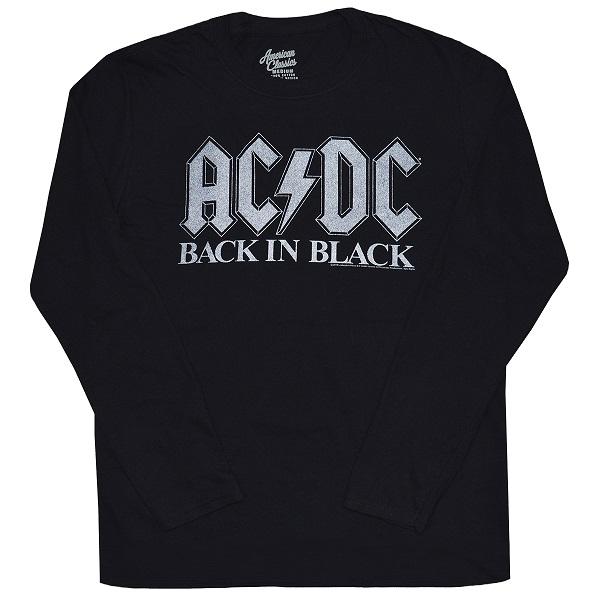 AC/DC Back In Black ロングスリーブ Tシャツ : GEEKHEAD - 通販