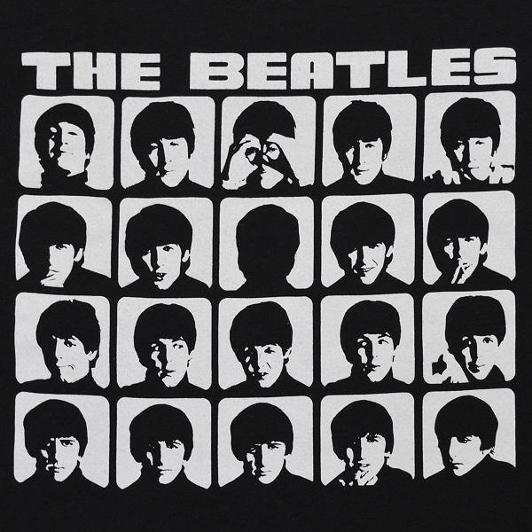 The Beatles Hard Days Night Faces Mono Women's T-Shirt - Official Licensed, 100% Cotton, Black - View #2