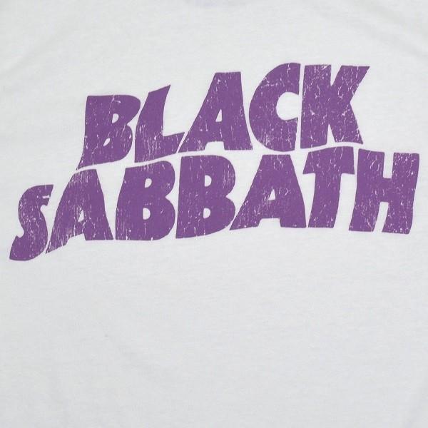 Maglietta Black Sabbath Logo Wavy Vintage - Nuova 100% Cotone Nero