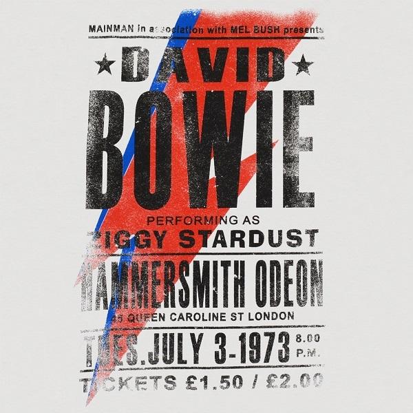 Official David Bowie Hammersmith Odeon Long Sleeve T-Shirt - Unisex Black Tee