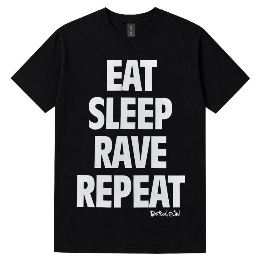 FATBOY SLIM ファットボーイスリム Eat Sleep Rave Repeat Tシャツ