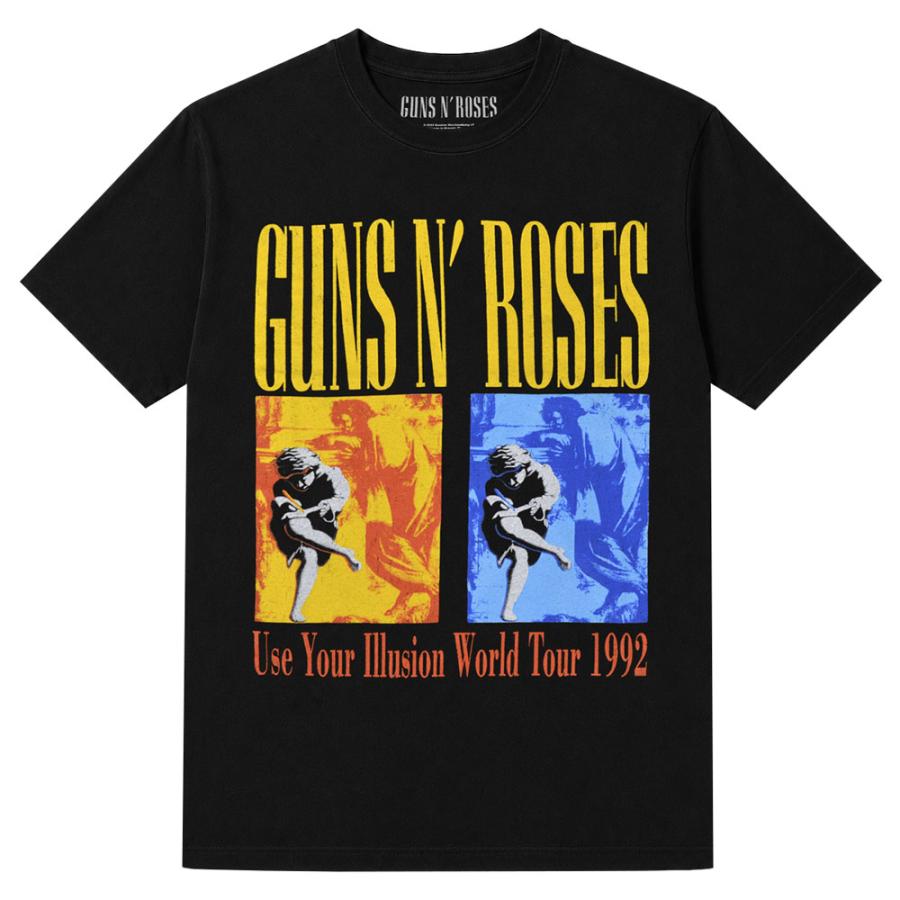 GUNS N' ROSES ガンズアンドローゼズ Tシャツ Use Your Illusion World