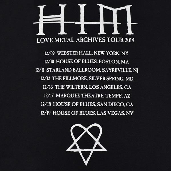 HIM ヒム Love Metal Archives Tour Tシャツ |  | 05