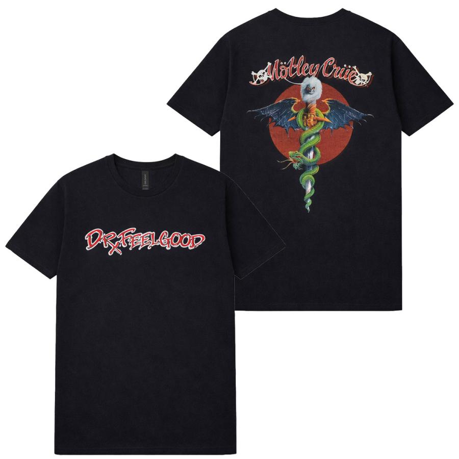 GILDAN MOTLEY CRUE モトリークルー バンドTシャツ MOTLEY CRUE モトリークルー Dr Feelgood Logo Tシャツ : GEEKHEAD