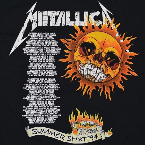 METALLICA メタリカ Flaming Skull Tour 94 Tシャツ｜tradmode｜05