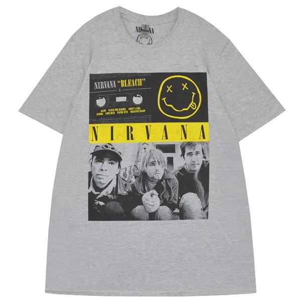NIRVANA ニルヴァーナ Bleach Cassettes Tシャツ : GEEKHEAD - 通販
