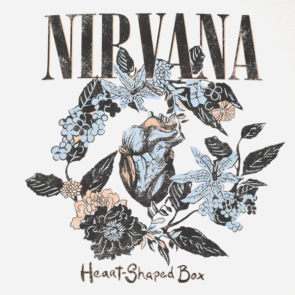 NIRVANA ニルヴァーナ Heart Shaped Box Tシャツ 2 WHITE : GEEKHEAD