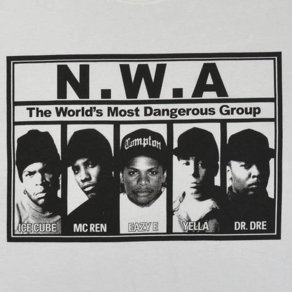 N.W.A Most Dangerous Tシャツ WHITE｜tradmode｜02