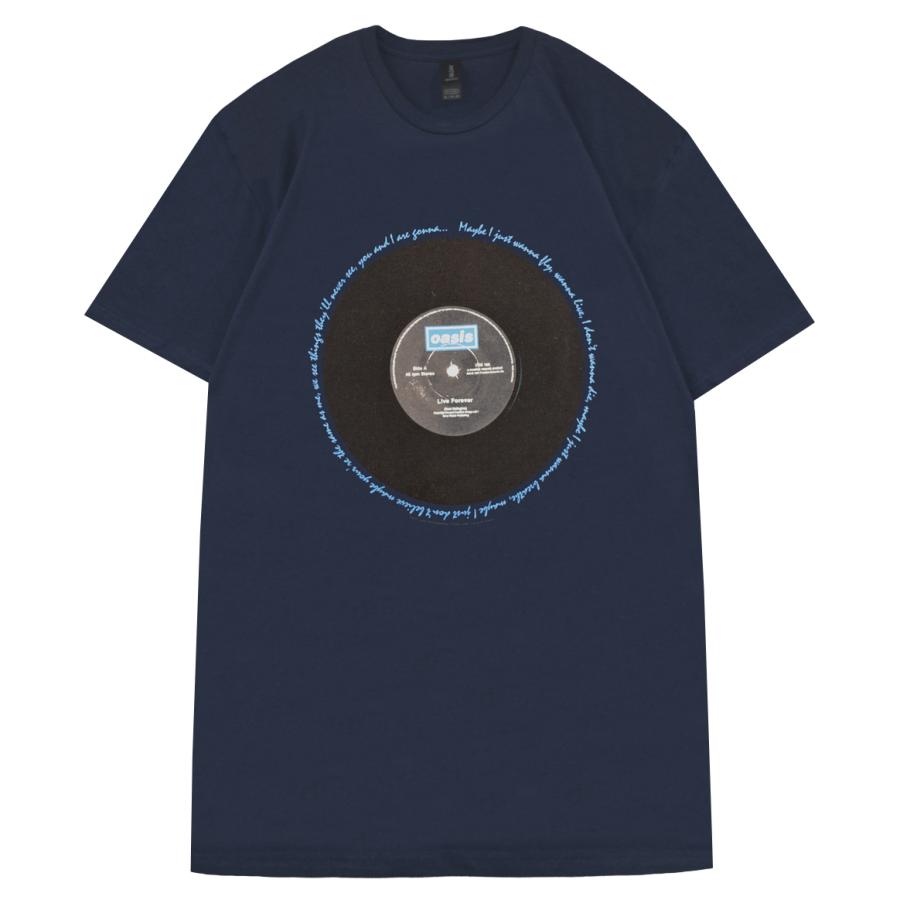 OASIS オアシス Live Forever Single Tシャツ NAVY : GEEKHEAD - 通販