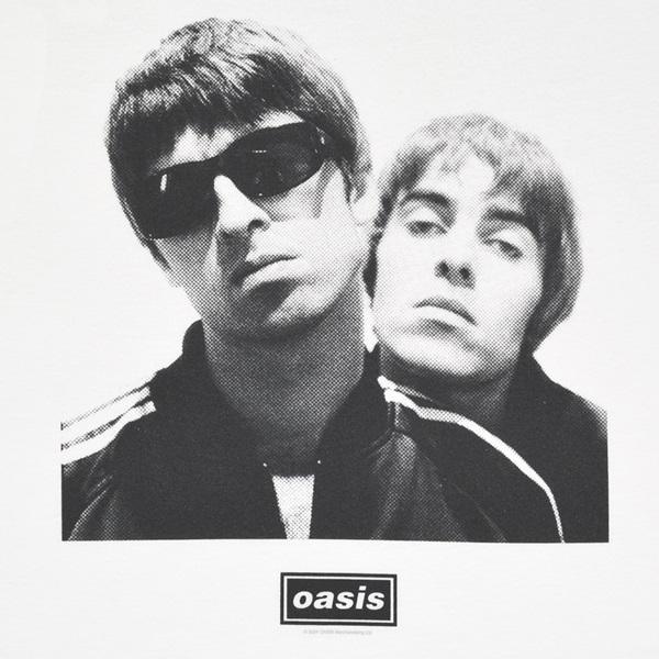 OASIS オアシス Noel & Liam Square Photo Tシャツ WHITE : GEEKHEAD